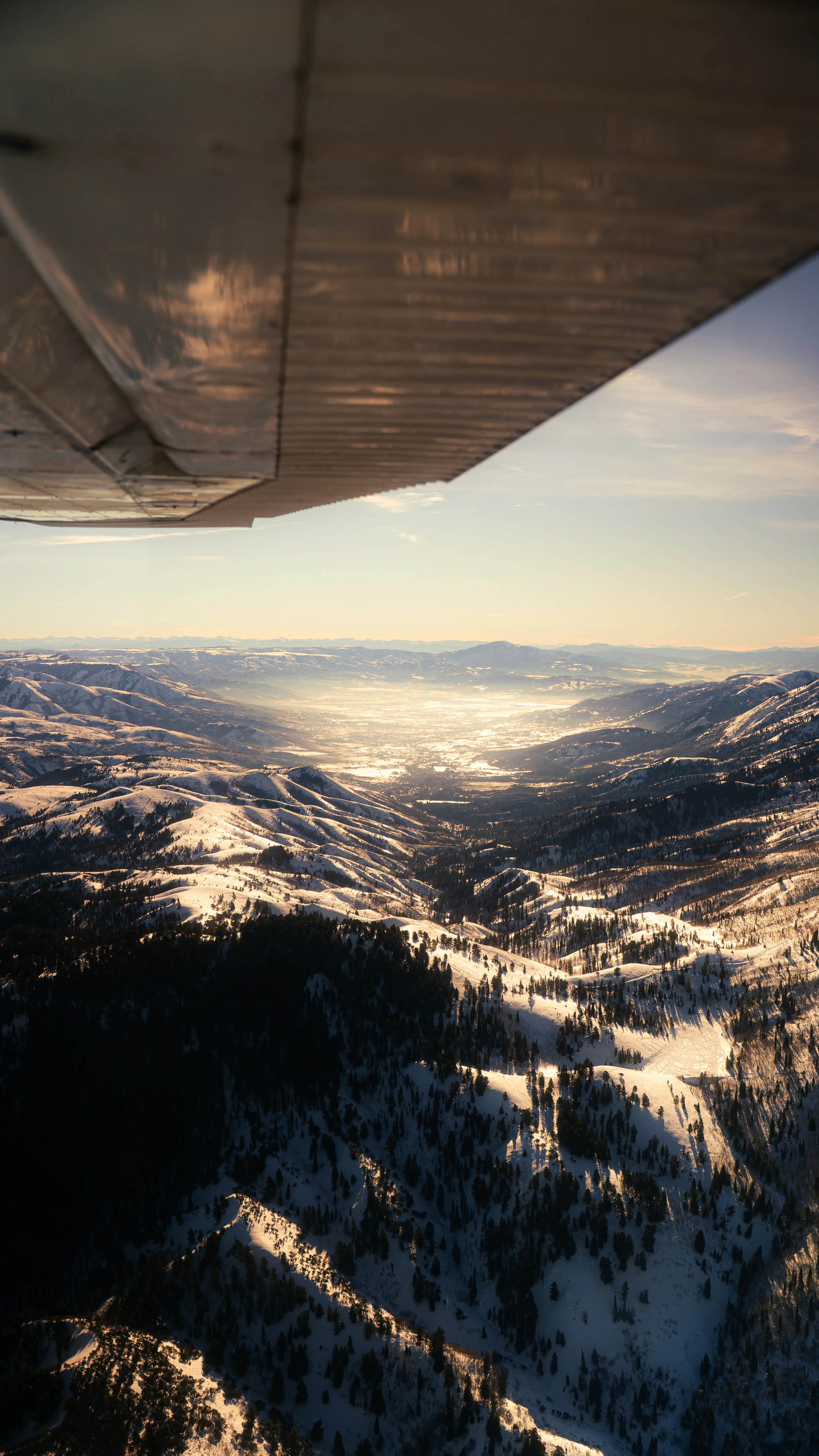 View of Ogden, Ohio mountains from a Discovery Flight