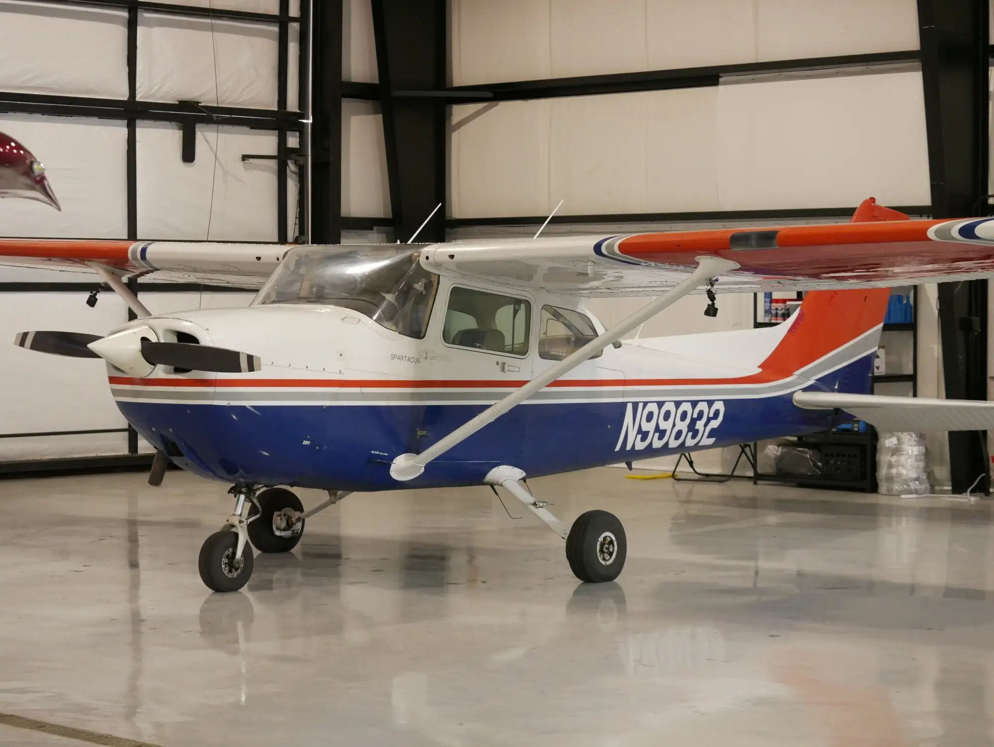 Cessna 172P at Blitz Aviation Hangar