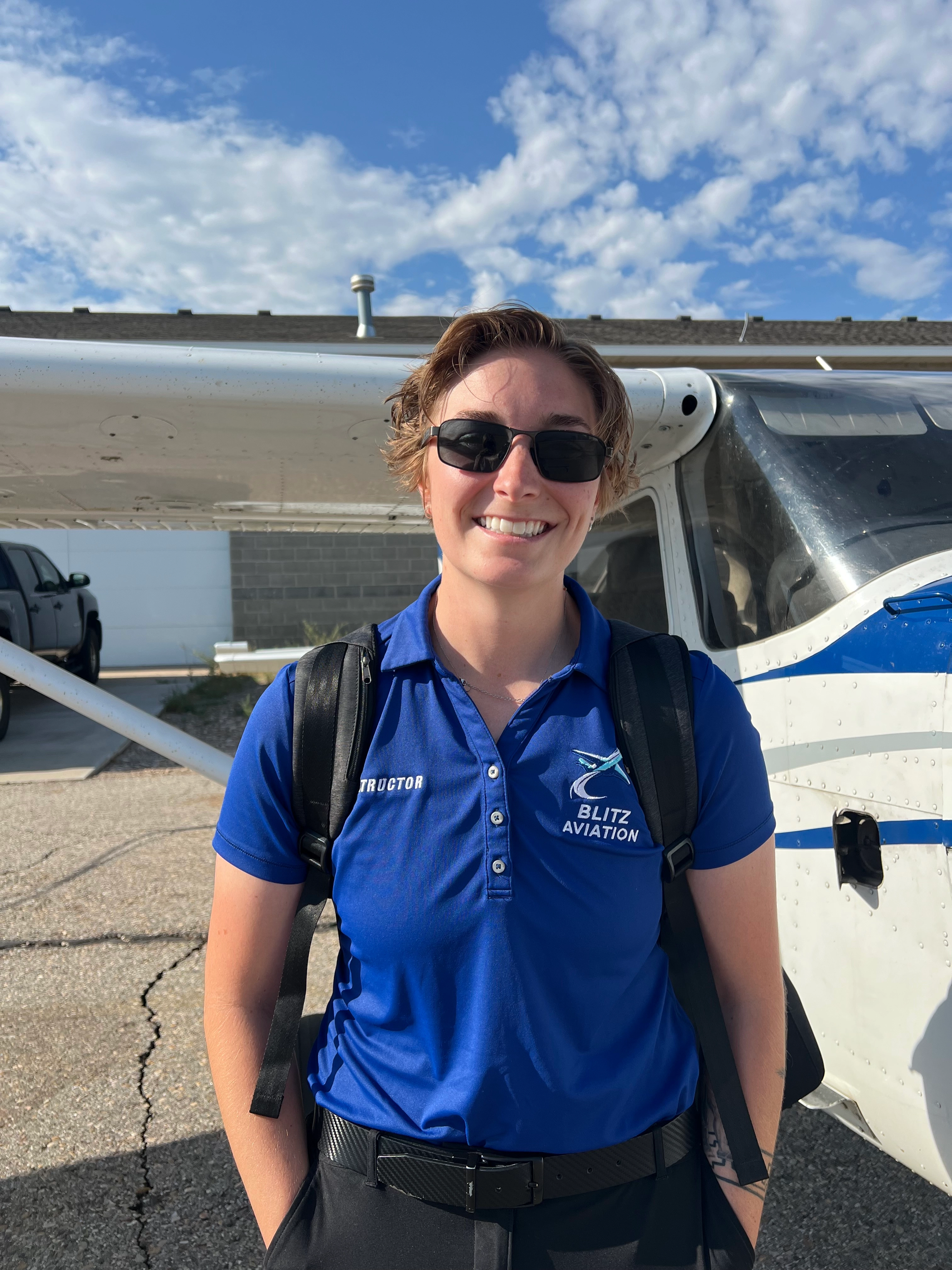 Flight Instructor Emily Enders at Blitz Aviation