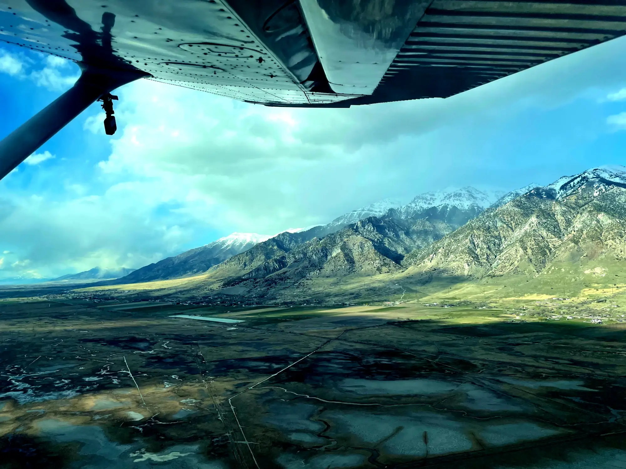 View of Ogden, Utah from Discovery Flight