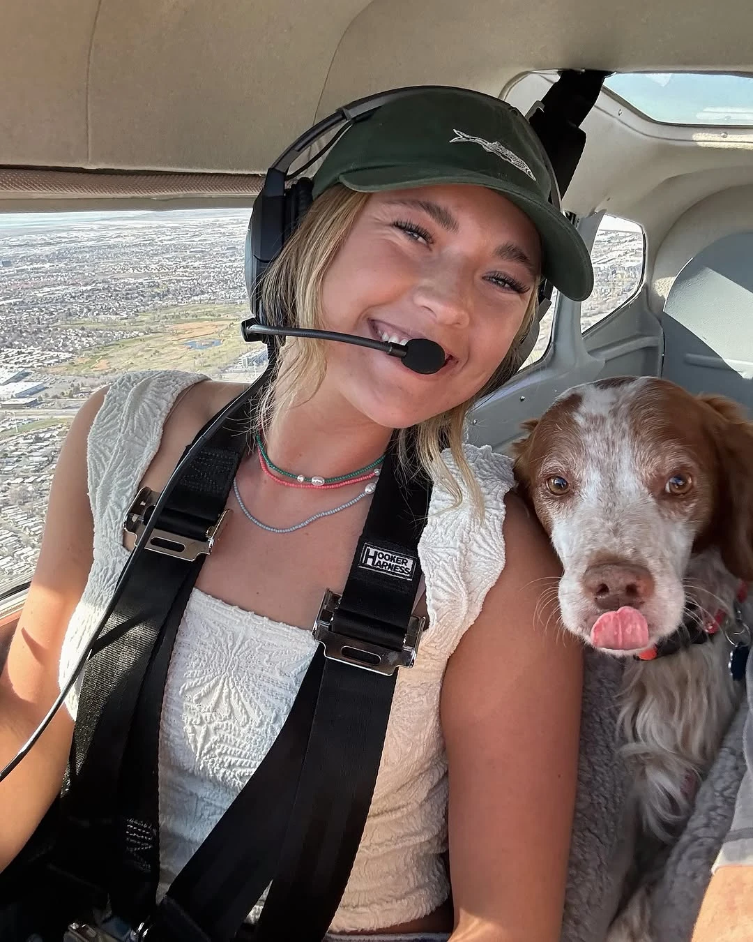 Student pilot walking toward a Cessna training aircraft at Blitz Aviation in Ogden